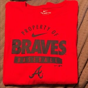 Nike Red Braves Graphic Tee